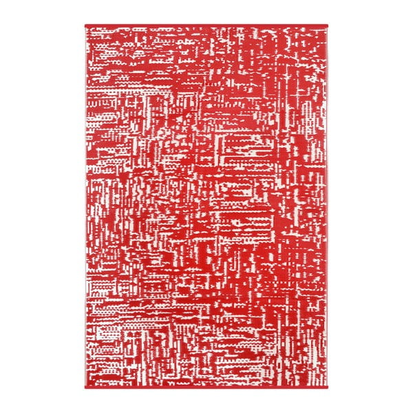 Червено-бял двустранен килим, подходящ за използване на открито Вземете, 150 x 240 cm - Green Decore