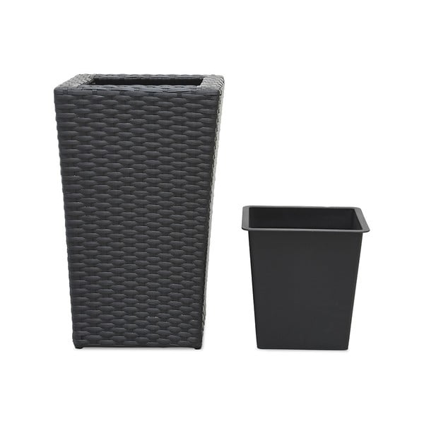 Черна градинска саксия Rose - Bonami Essentials-image-2