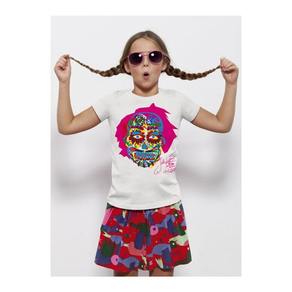 Dětské tričko s krátkým rukávem KlokArt Lebka, pro 7-8 let