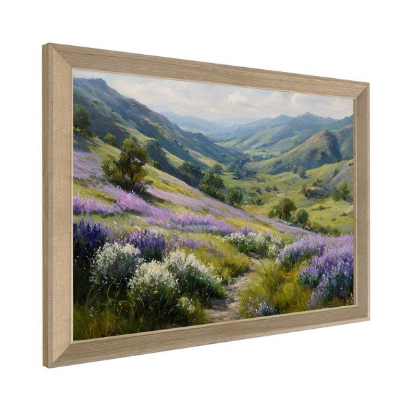 Печатна картина с включена рамка 75x56 cm Violet Hills – Styler-image-3