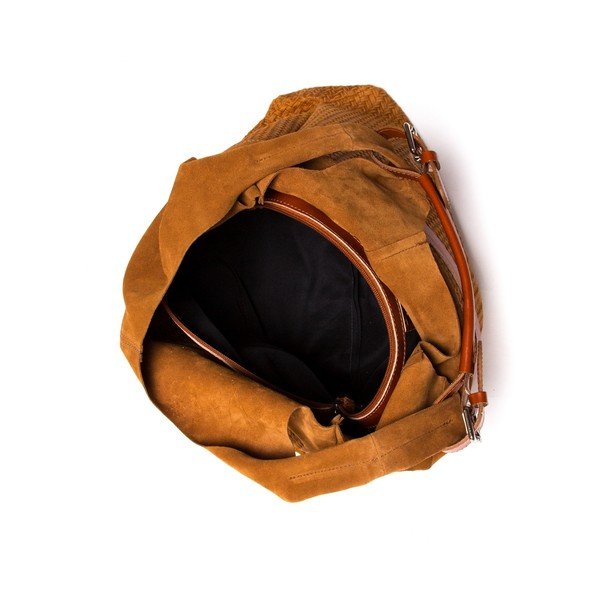 Kožená kabelka Tote 875 Cognac-image-3