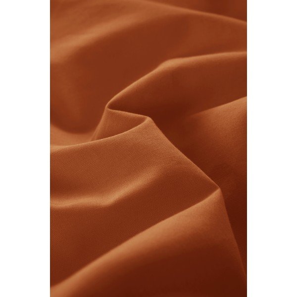Теракотено единично  спално бельо от органичен памук 140x200 cm Zack – Jotex-image-3