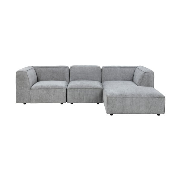 Светлосив ъглов диван , десен ъгъл, 282 см Fairfield - Bonami Selection