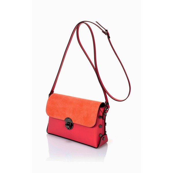 Оранжева кожена чанта Gigi - Giulia Massari-image-3