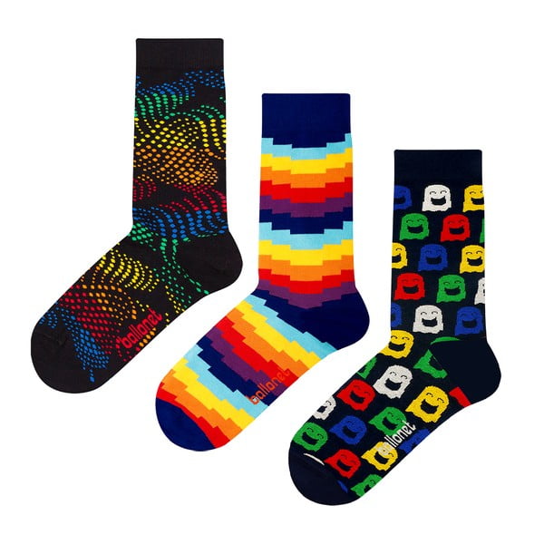 Комплект от 3 чифта чорапи в подаръчна кутия, размер 36-40 Ghost - Ballonet Socks