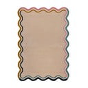 Кремав ръчно изработен вълнен килим 200x290 cm Leo Scallop – Flair Rugs