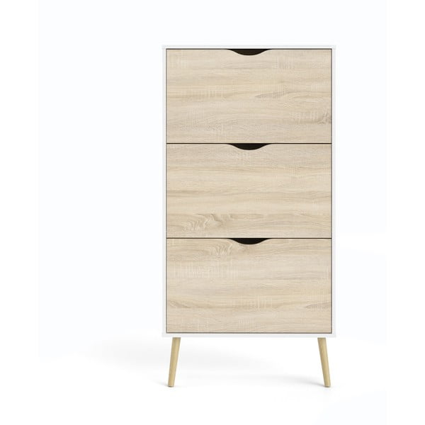 Шкаф за обувки в дъбов декор Oslo - Tvilum-image-2