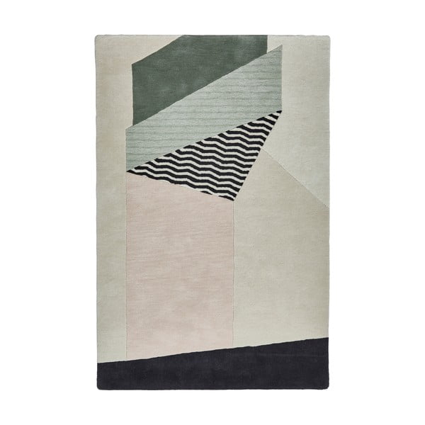 Сив вълнен килим Sharp, 120 x 170 cm Michelle Collins - Think Rugs