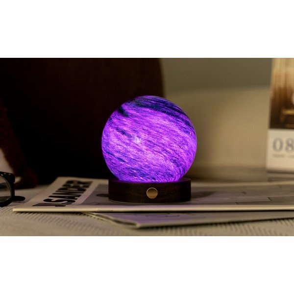Тъмнокафява/в тъмно естествен цвят светлинна декорация с USB ø 8 cm Stellar Ocean – Gingko-image-3