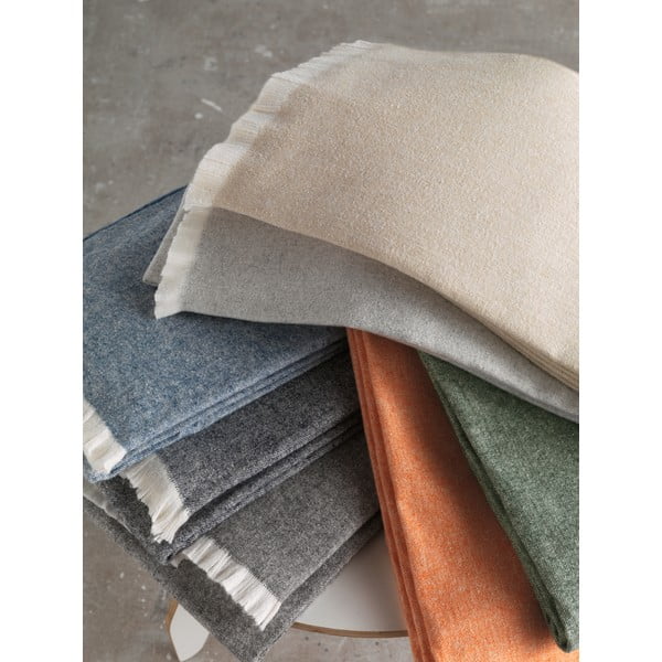 Светлобежово одеяло със съдържание на памук , 140 x 180 cm Linen - Euromant-image-2