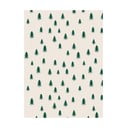 5 листа бежово-зелена опаковъчна хартия, 50 x 70 cm Christmas Trees - eleanor stuart