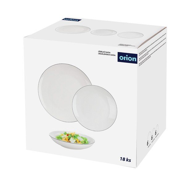 Комплект за хранене 18 бр. от костен порцелан Decora – Orion-image-3