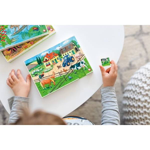 Детски пъзел Живот във фермата - Hubelino-image-1