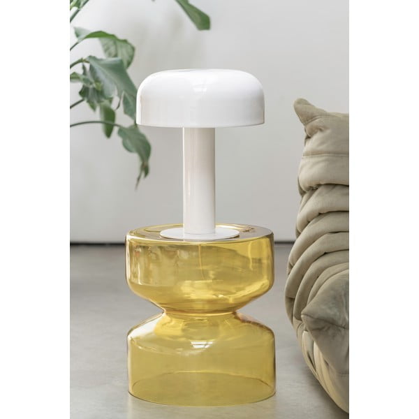 Стъклена кръгла странична масичка ø 35 cm Doble  – Leitmotiv-image-1