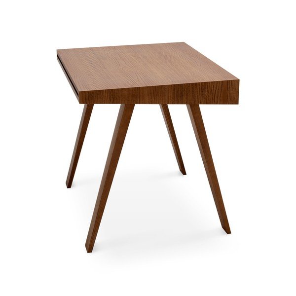 Кафяво бюро с крака от ясенова дървесина , 140 x 70 cm 4.9 - EMKO-image-4