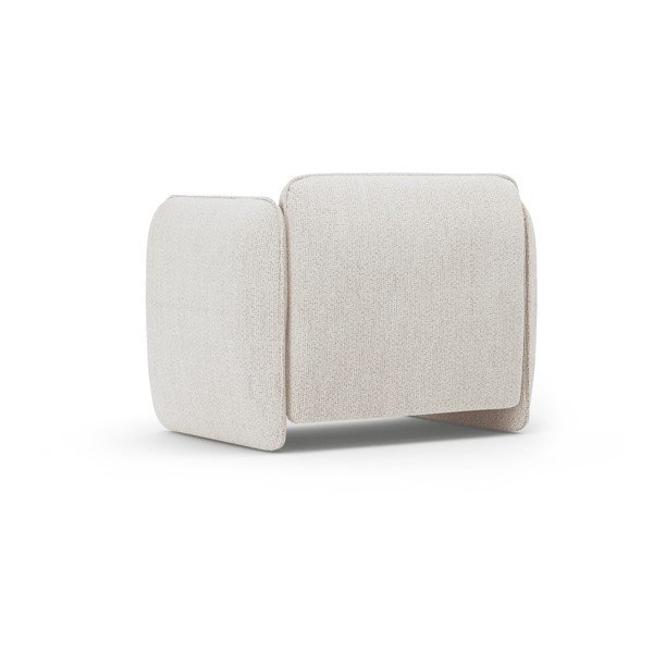 Кремаво шенилово кресло Georgia – Micadoni -image-3