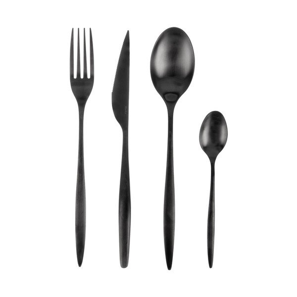 Черен прибори за хранене от неръждаема стомана 24 бр. – Orion