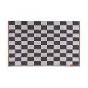 Антрацитен/бежов килим за баня за душ от органичен памук 50x80 cm Retro – Mette Ditmer Denmark