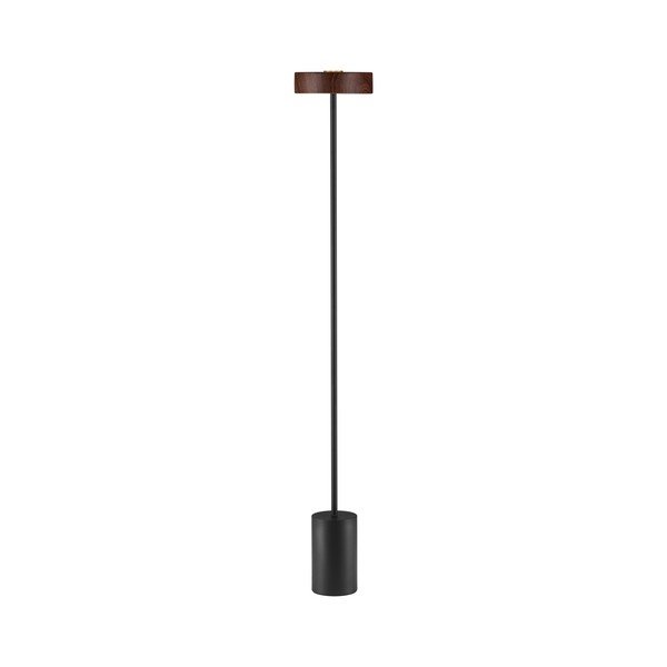Черна/в тъмно естествен цвят метална LED подова лампа (височина 135 cm) Thea – Nova Luce