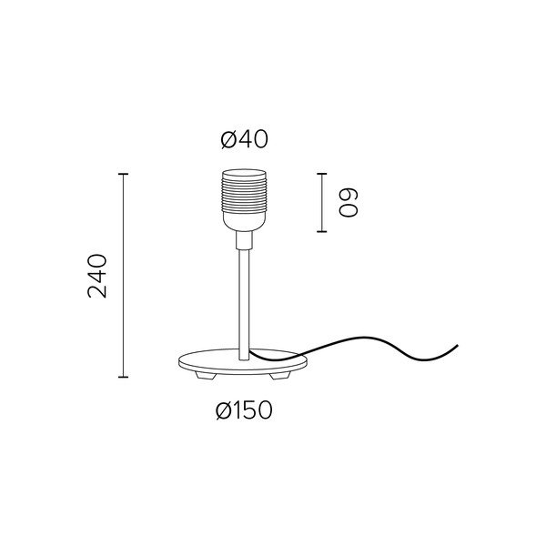 Черна настолна лампа Uno - Sotto Luce-image-2