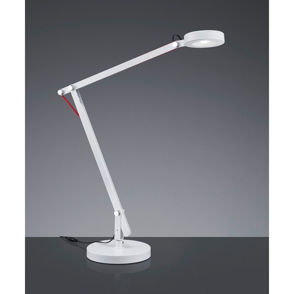 Бяла LED настолна лампа с огъваща се структура (височина 90 cm) Amsterdam – Trio-image-1