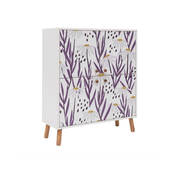 Бяло шкафче 95x111 cm Multilux – Kalune Design-image-2