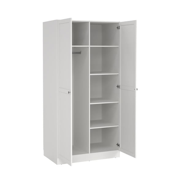 Бял гардероб 99x200x62 cm Billund – Tvilum-image-3