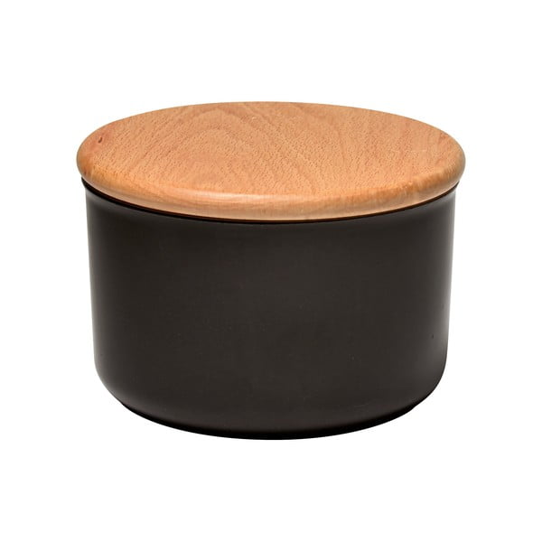 Черен буркан за пипер с дървен капак , 1 л - Emile Henry