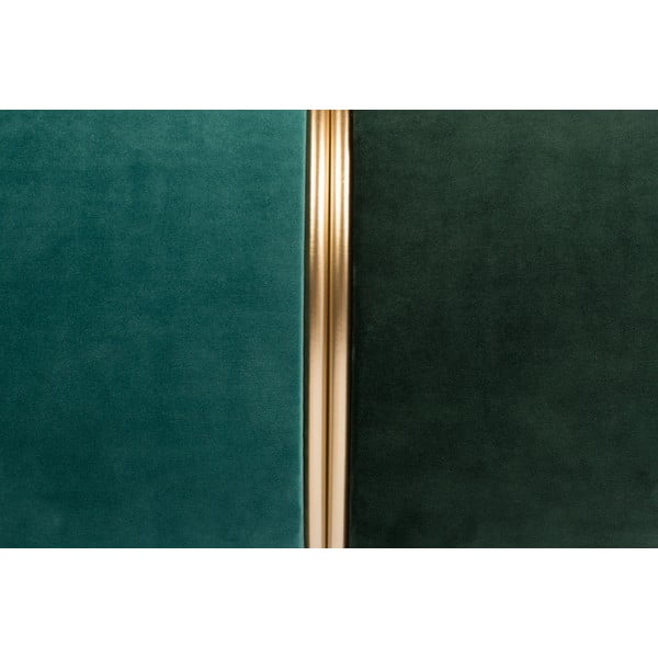 Зелено-тюркоазена кадифена табуретка Bubbly – White Label-image-2