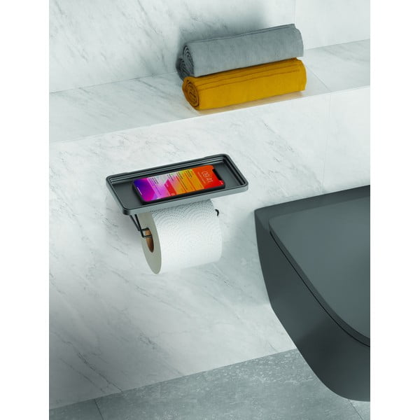 Самозадържащ се държач за тоалетна хартия от неръждаема стомана Origin Lava - Metaltex-image-2