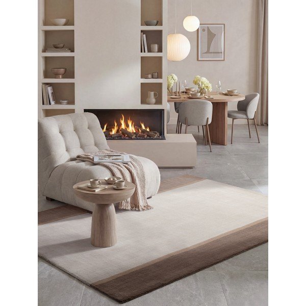 Кафяв/кремав вълнен килим 120x170 cm Rowan – Villeroy&Boch-image-4