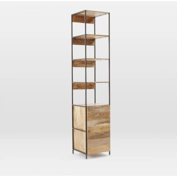 Библиотека за книги от масивна мангова дървесина Jenny, ширина 45 cm - Massive Home-image-3