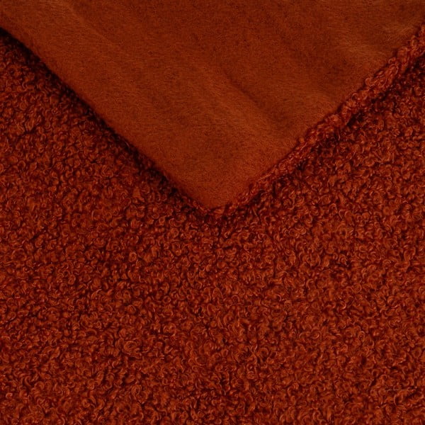 Одеяло от шерпа в тухлен цвят 130x160 cm Sherpa Bouclé – Casa Selección-image-1
