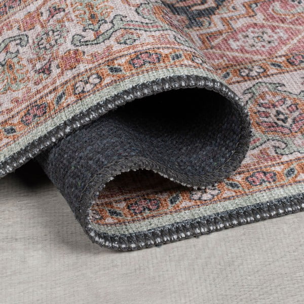 Розова пътека подходяща за пране 60x230 cm Briony Traditional – Flair Rugs-image-2