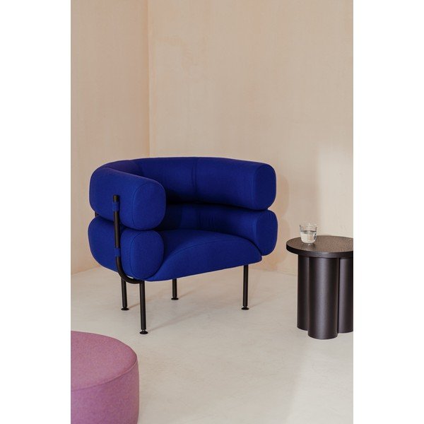Синьо  вълнено кресло Ubi – noo.ma-image-1