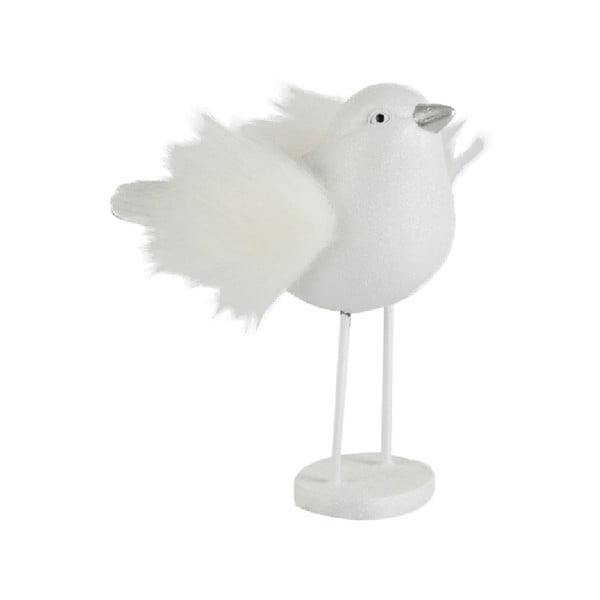 Бяла декоративна статуетка Furry Bird - J-Line