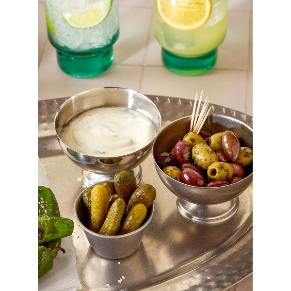 Z terazza купичка за сервиране в сребрист цвят 110 ml Serve – BonBistro-image-1