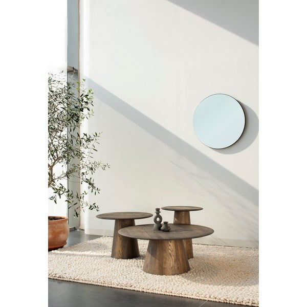 Кръгла странична масичка от масивен дъб ø 55 cm Mushroom – Gazzda-image-2