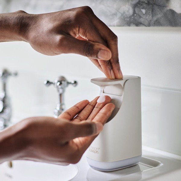 Бежов пластмасов диспенсер за сапун 350 ml Slim – Joseph Joseph-image-1