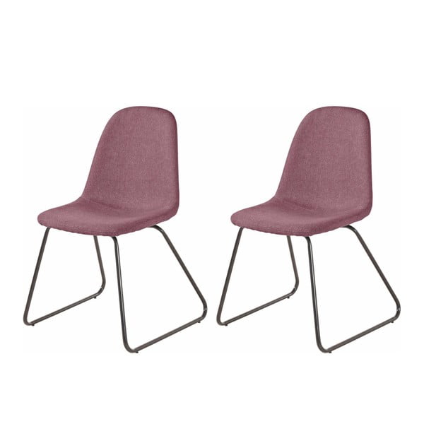 Sada 2 růžových jídelních židlí Støraa Colombo