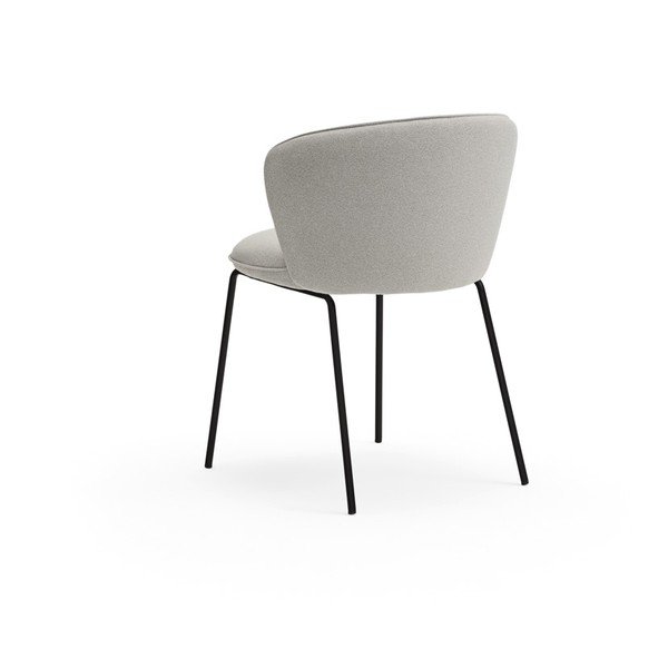 Светлосиви тапицирани трапезни столове в комплект 2 бр. Add – Teulat-image-4