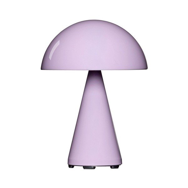 Светлорозова LED затъмняваща се настолна лампа (височина 20 cm) Mush – Hübsch