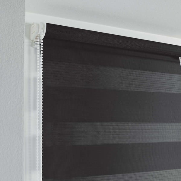 Черна текстилна ролетна щора ден и нощ 60x90 cm Daynight – douceur d'intérieur-image-1