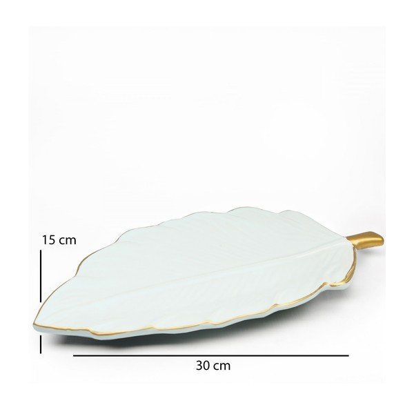 Керамичен декоративен поднос Leaf – Mioli Decor-image-1