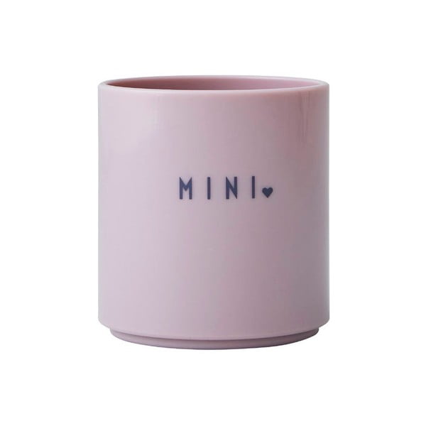 Лавандулово лилава бебешка чаша Sweetheart Mini - Design Letters