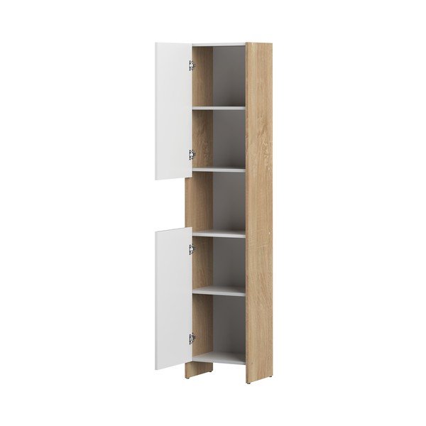 Бял висок шкаф за баня 38x180 cm Biarritz - TemaHome-image-3