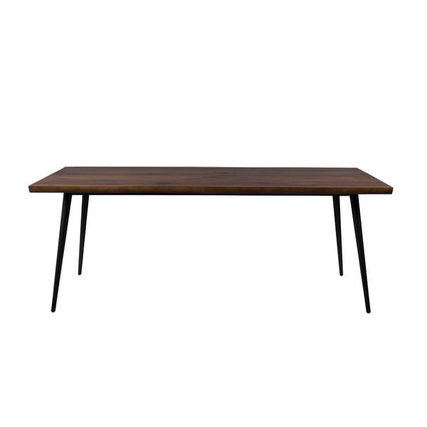 Трапезна маса с черни стоманени крака Земя, 200 x 90 cm Alagon - Dutchbone