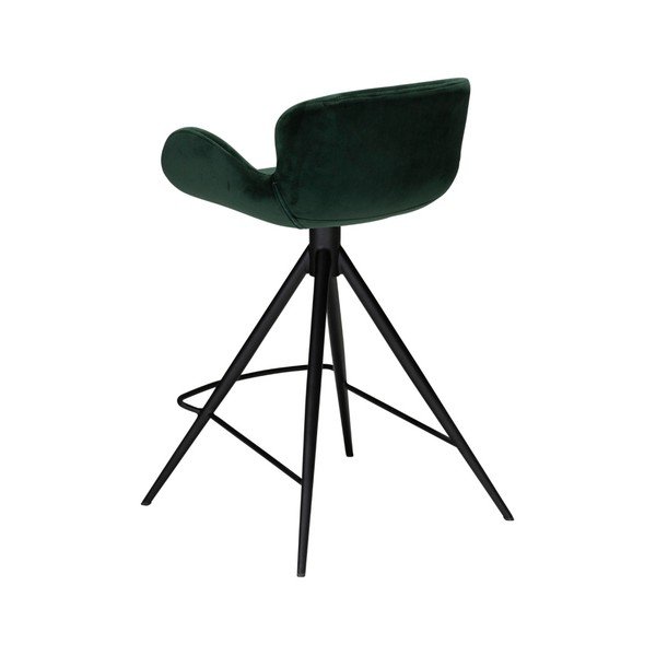 Тъмнозелен бар стол DAN-FORM Дания Gaia Velvet, височина 87 cm - DAN-FORM Denmark-image-2