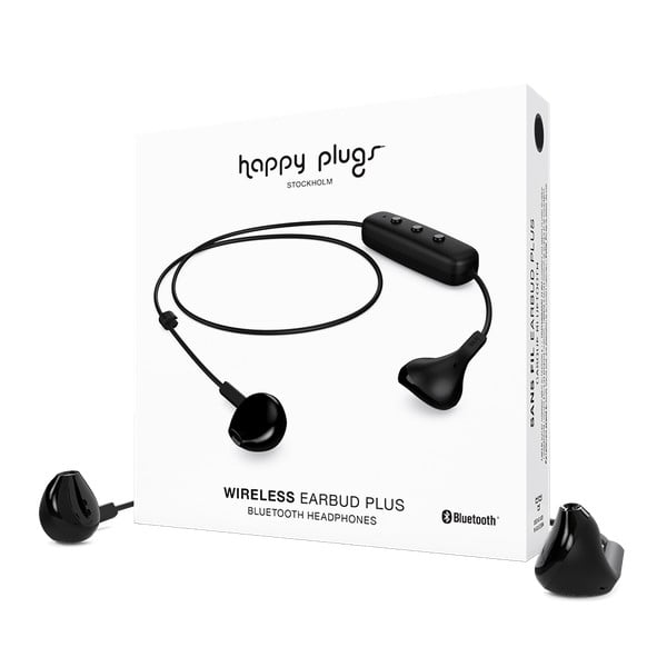 Черни безжични слушалки за уши - Happy Plugs