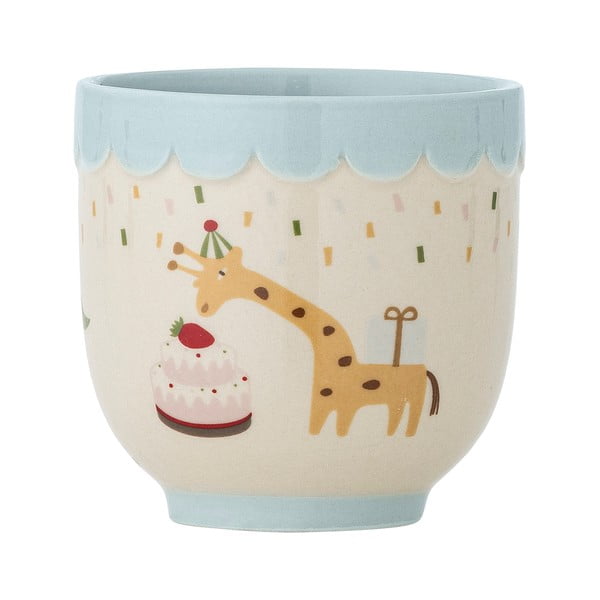 Синя/кремава глинена детска чаша 150 ml Celebrate – Bloomingville Mini